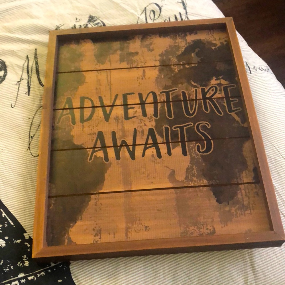 Adventure Awaits Wooden Wall Art